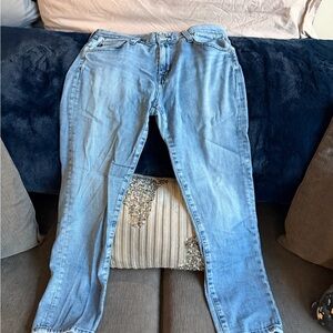 AG Adriano Goldschmied Light Blue Boyfriend Jeans